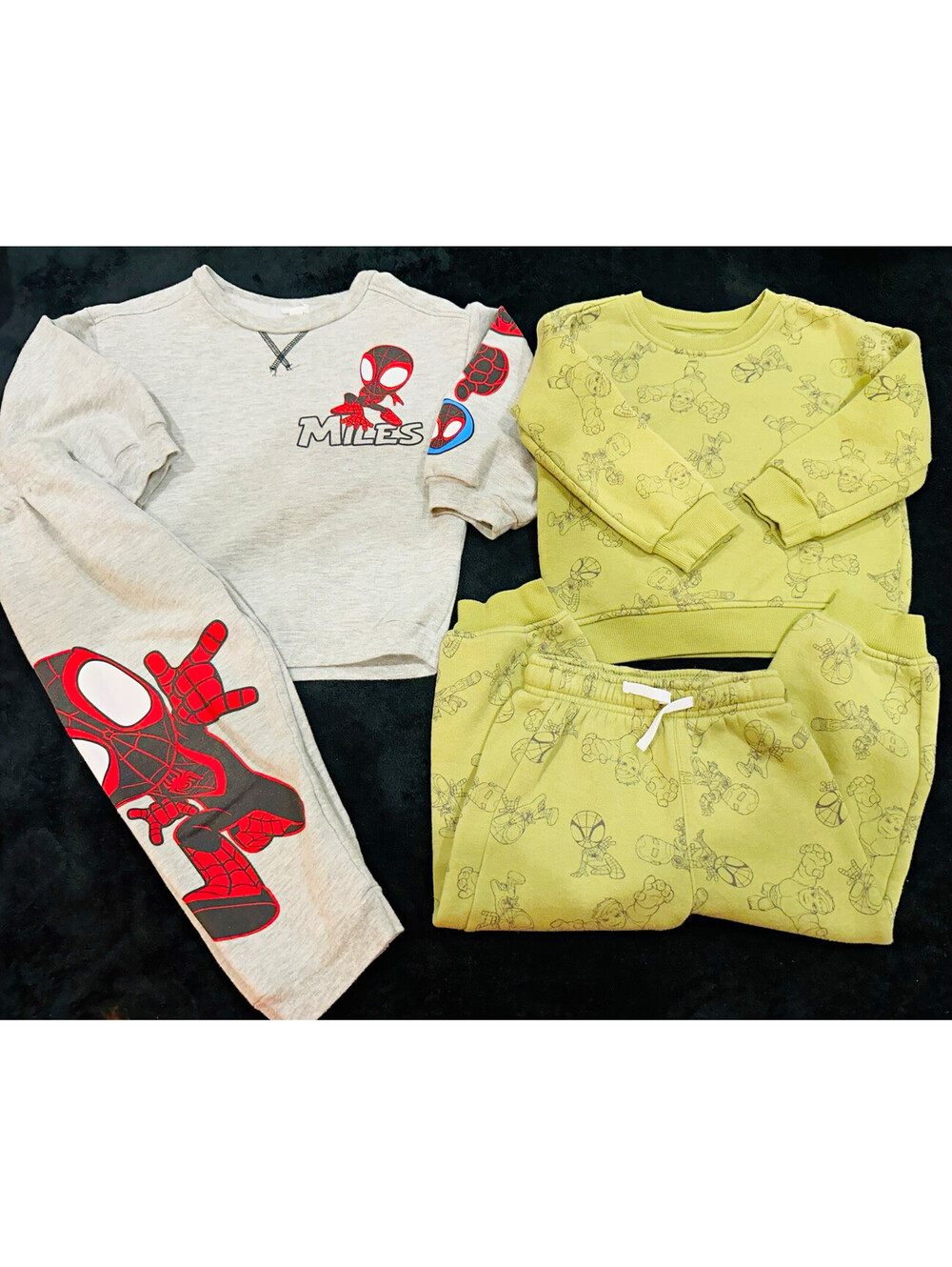 2pc Miles Fleece Lounge Set & Green Marvel Spidey & Friends Set Size 4T